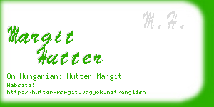 margit hutter business card
